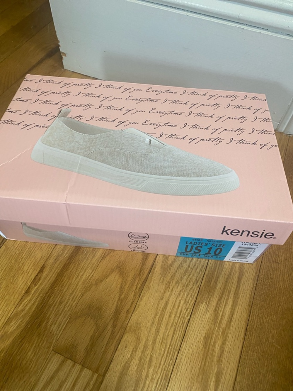 Kensie Casual Slip-On Sneakers - Beige